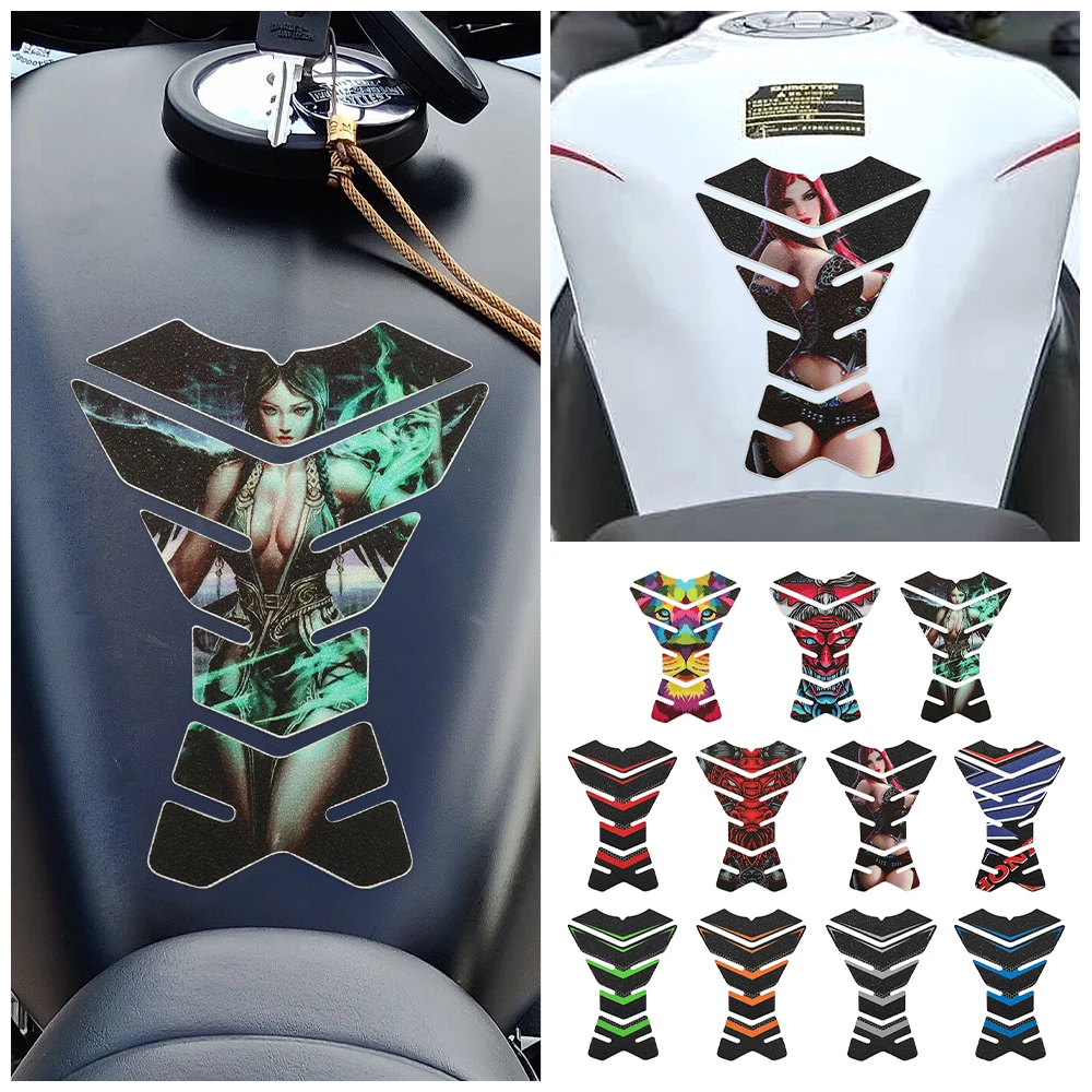 

Universal Fit for Honda Suzuki Kawasaki Aprilia Yamaha Frosted Motorcycle Fuel Tank Pad Protector Sticker Decoration Decals