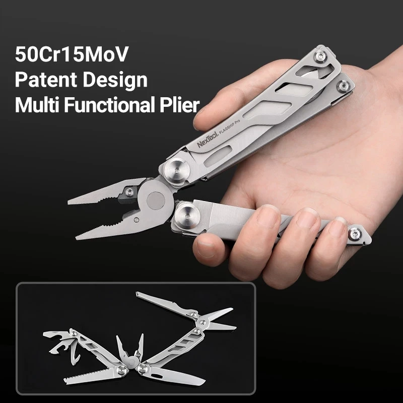Nextool 15 In 1 Pisau Lipat Obeng Plier Gunting Multi-alat Alat EDC untuk Rumah Luar Ruangan Perbaikan Merakit