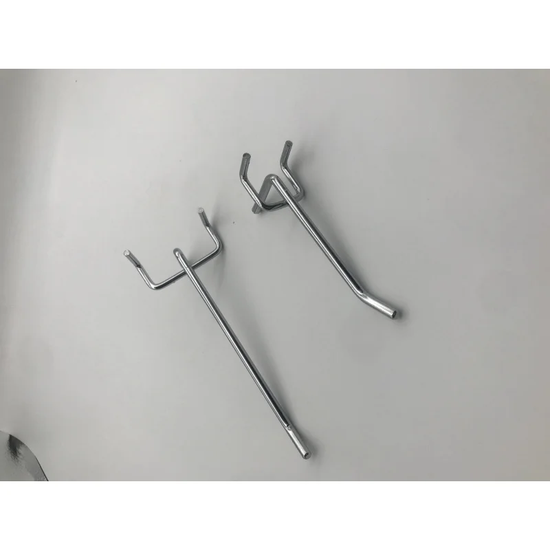 [Customized]Hole Spacing Steel Display Hooks Iron Metal Plated Hanging Hooks Supermarket Pegboard Display Use