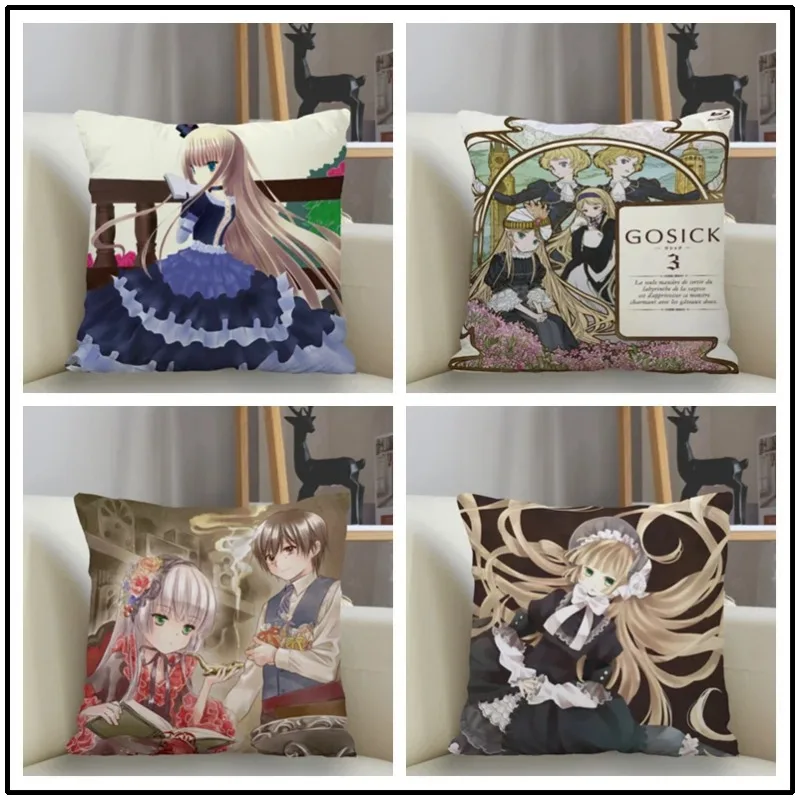 Bedroom Living Room Home Decoration Pillowcase Cute Anime Cartoon Pattern