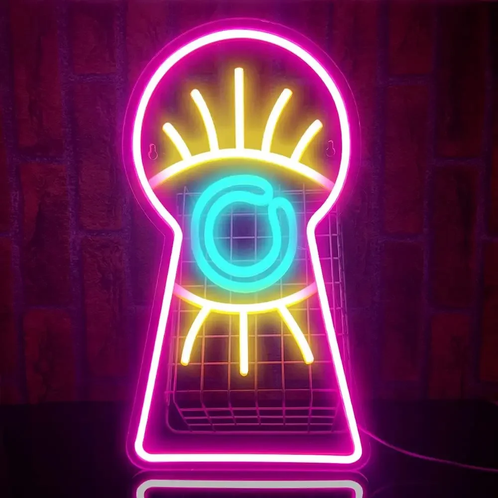 

Eyes Neon Sign Cool LED Neon Lights For Wall Personalized USB Powered For Bedroom Restaurant Bar Party Living Party Decoration