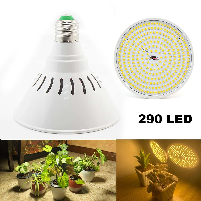 Full Spectrum 290 LED indoor plant Grow light bulbs E27 lamp veg cultivo growth Green house Hydro sunlight Phyto Lamp Flower