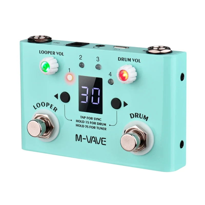 m-vave-lost-tempo-pedal-de-caja-de-ritmos-y-looper-30-ritmos-integrados-11-minutos-de-tiempo-de-grabacion-afinador-de-alta-precision-accesorios-para-guitarra