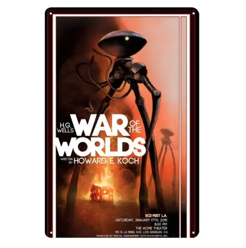 Металлический плакат из фильма «Война мира», жестяной знак 20x30 см, сборная табличка