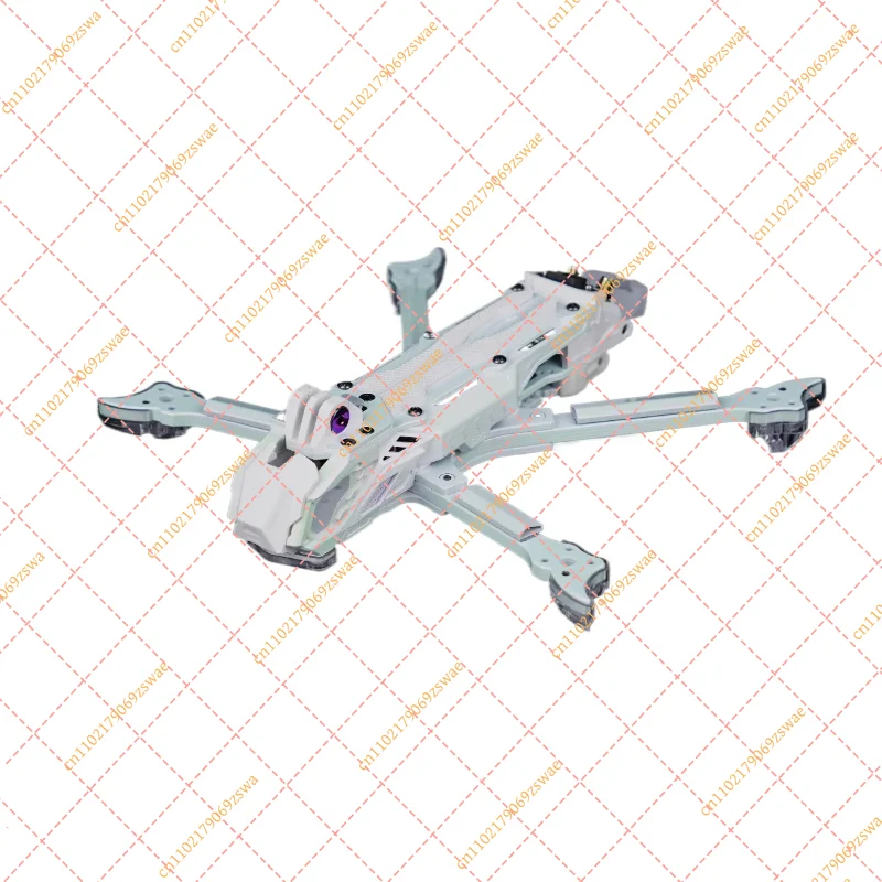 for TJRC J5V2 FPV Frame: 5-Inch HD Freestyle Drone Kit with O4 Digital System & White-Purple Gradient