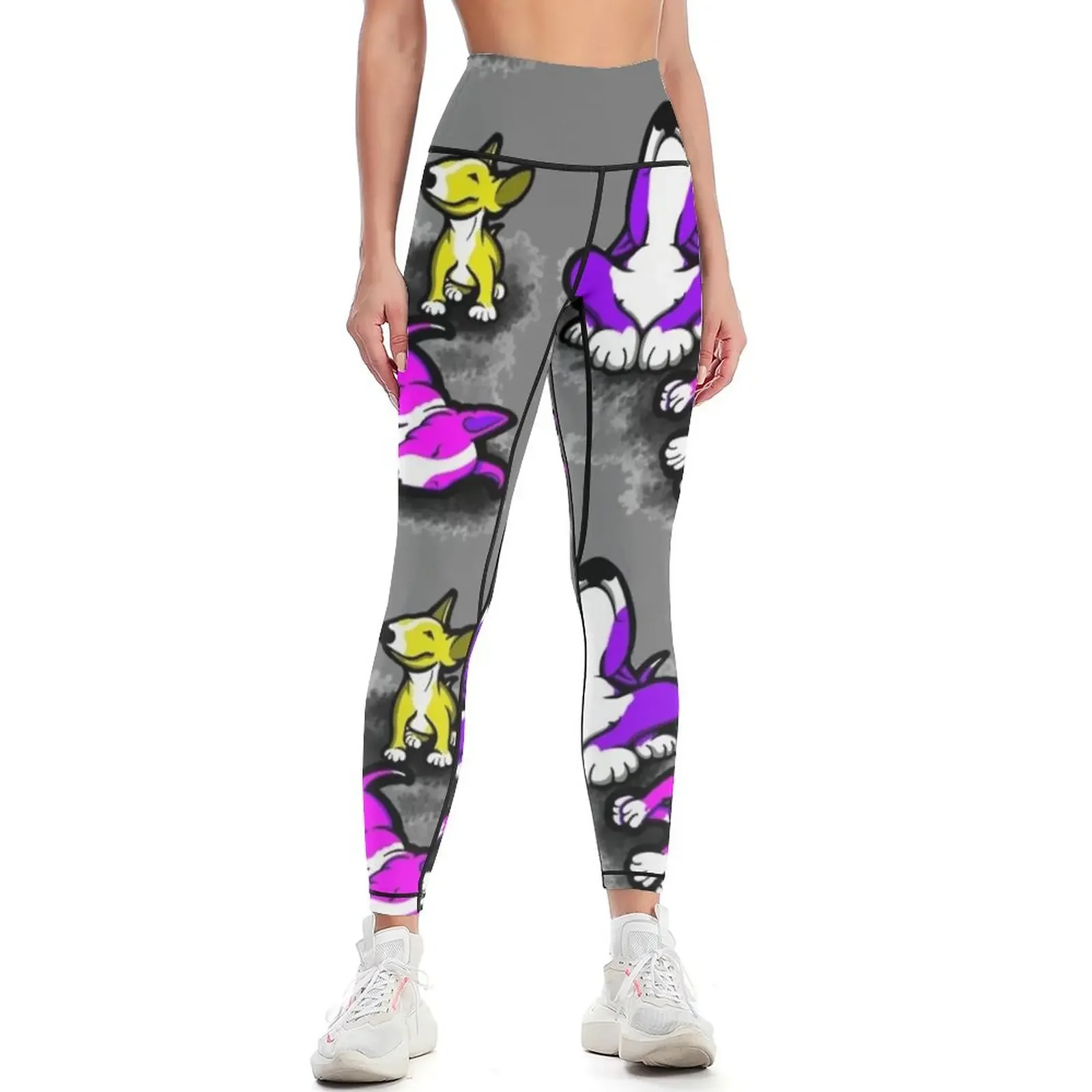 

English Bull Terriers Lazy Days Leggings sportswear gym gym's sportswear Women's gym Women's fitness Womens Leggings
