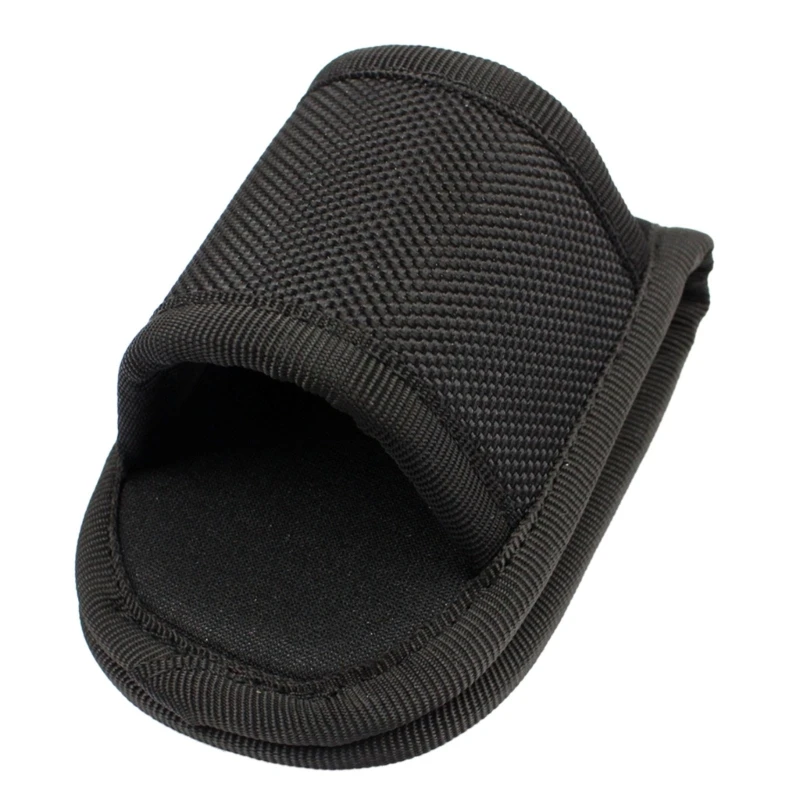 Nylon Weave PU Leather Flashlight Pouch Holster Duty Belt Open Top D Cell Compact Light Holders for D Cell Flashlight