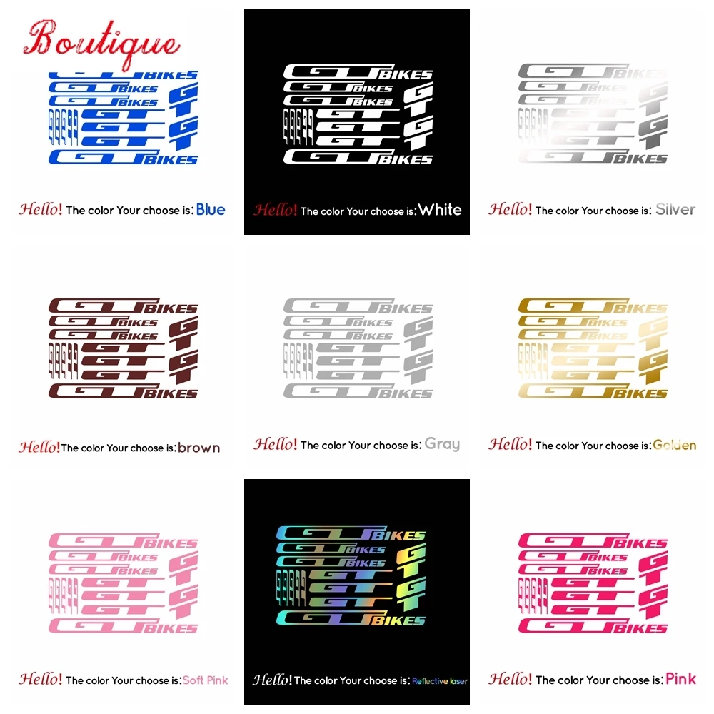 

Специальная прозрачная переводная пленка GT для велосипеда, декоративные наклейки, виниловые наклейки для рамы, персонализированные украшения