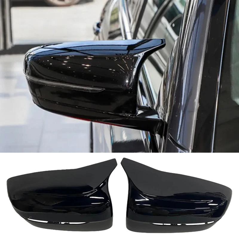 

Glossy Black Side Mirror Cover Caps For BMW 4 5 7 8 Series G11 G12 G14 G15 G16 G22 G23 G24 G30 G31 G38 ABS Exterior Accessories
