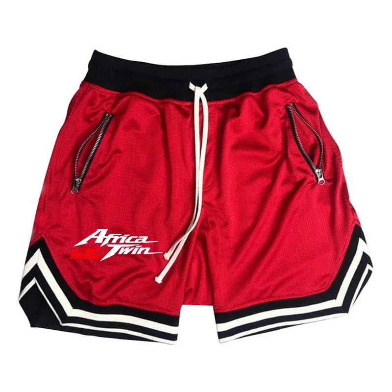 Africa Twin Crf 1000 L Crf1000 Summer New Men Casual Trend Brand Solid Color Running Printing Cool Drawstring Shorts