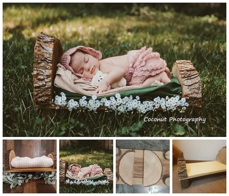 New children's photography props round leg wooden chair old chair newborn photography props children photo props