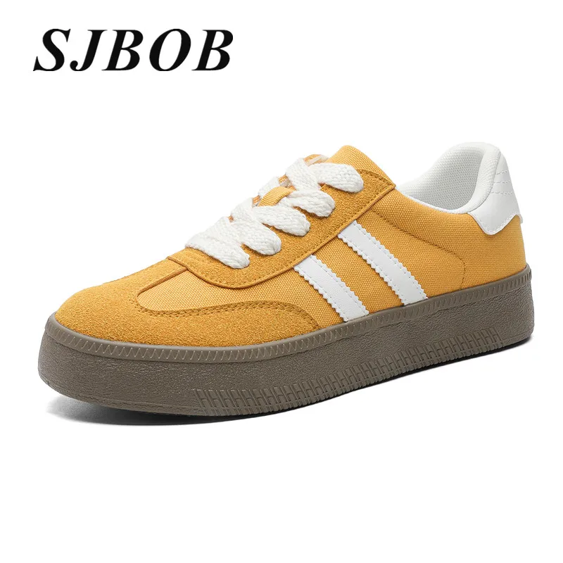 

Fashion Yellow Men's Vulcanize Shoes Platform Skateboarding Shoes Man Sneakers Low Cut Designer Shoes For Men chaussure hommes