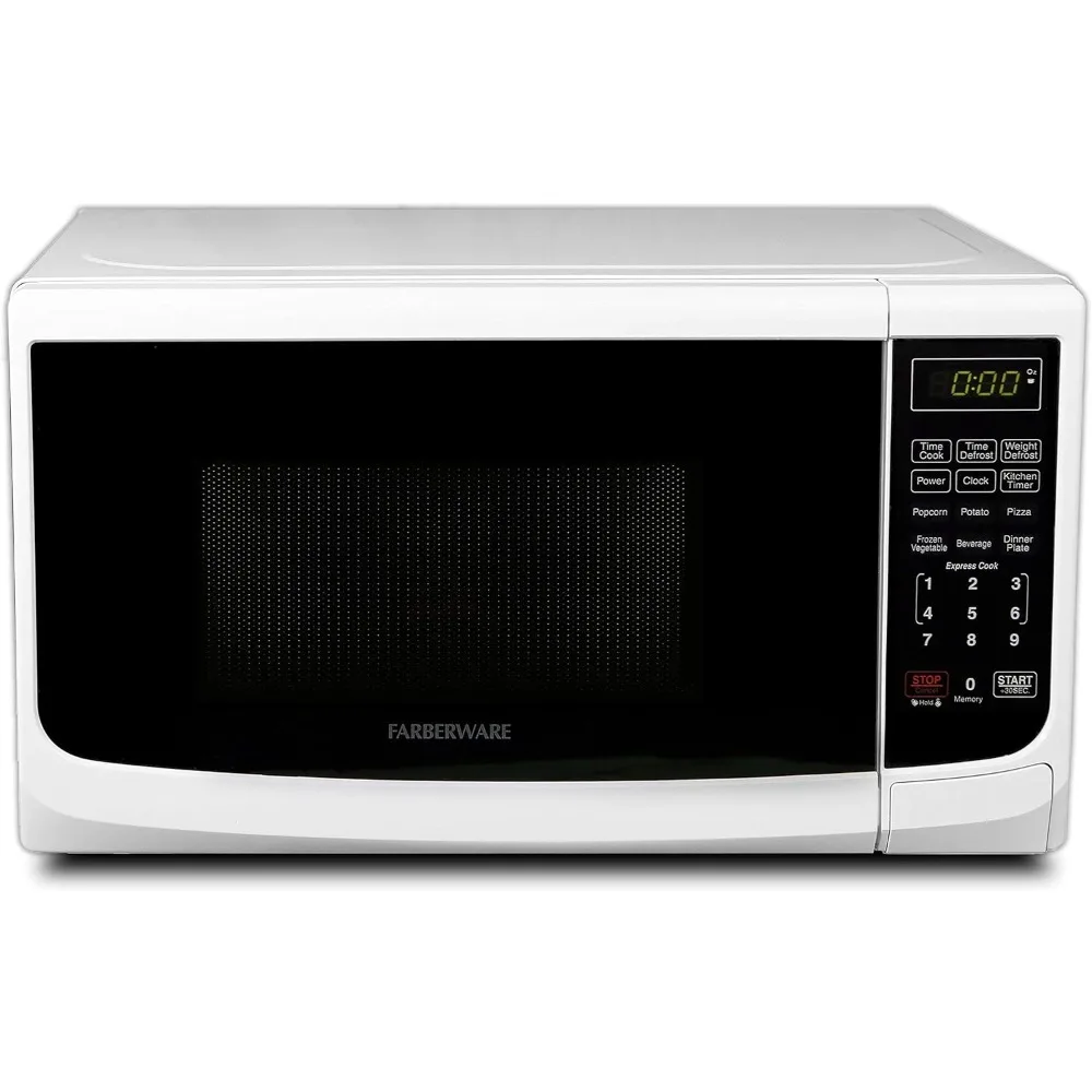 Countertop Microwave 700 Watts, 0.7 cu ft - Microwave Oven With LED Lighting and Child Lock - Perfect for Apartments and Dorms