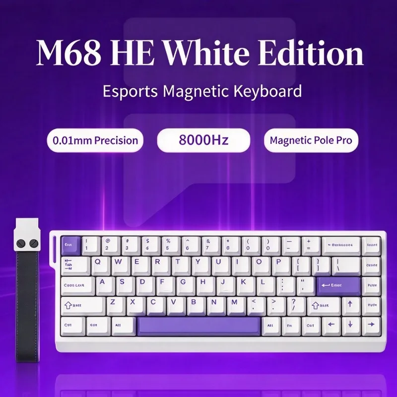 68 Keys Magnetic Switch Custom Mechanical Keyboard Wired Esports Gaming Keyboard for FPS Valorant PC Gaming