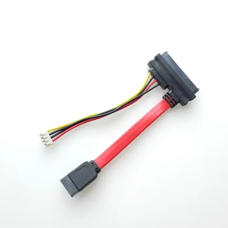 7+15 22pin SATA Hard Disk Drive EH2.54 4pin Power Data Cable 2in1 For HTPC HIN MINI ITX Mainboard Cord 10cm