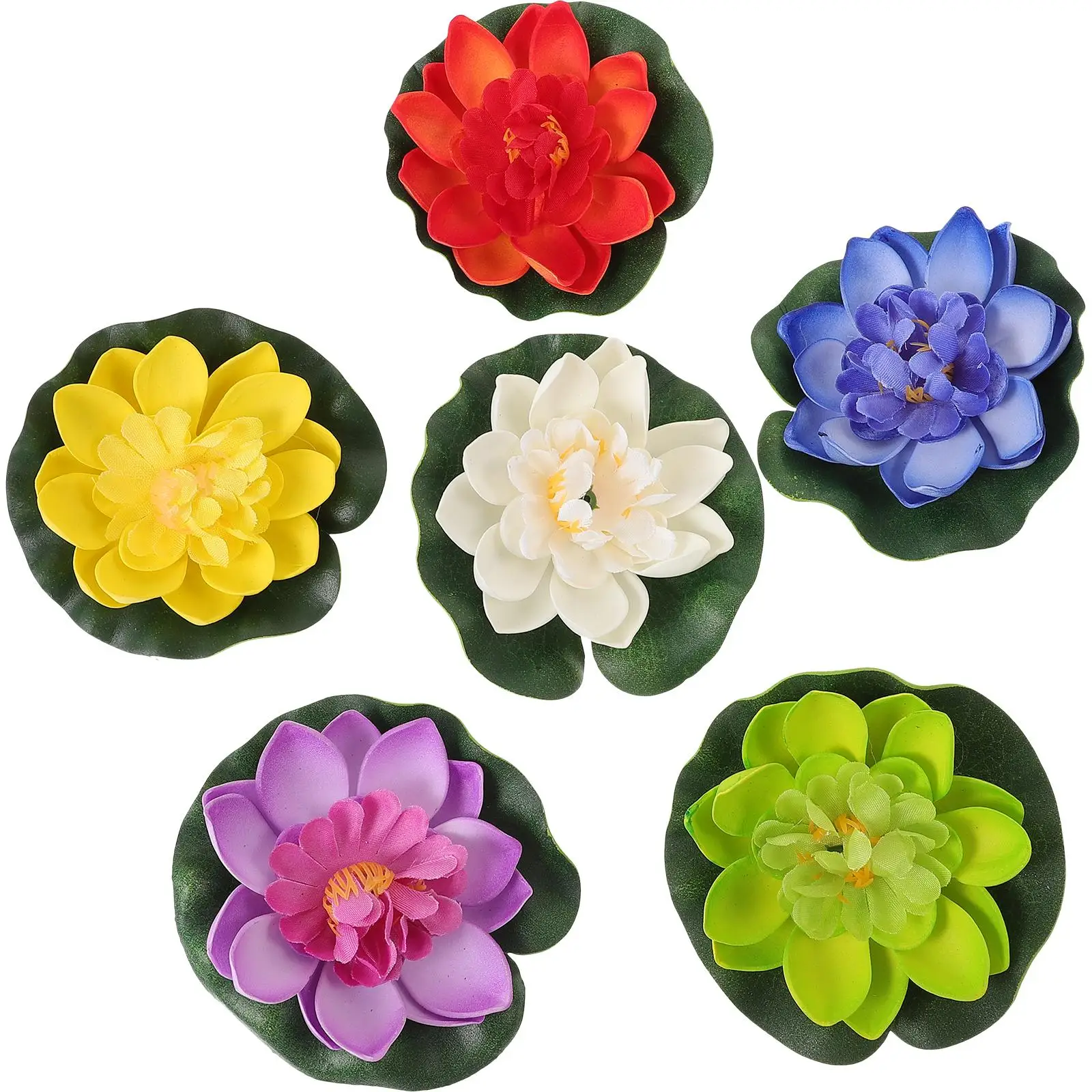

Simulation Decoration Durable Plastic Flower Prop Pond Aquarium Tank Decor Lifelike Water Lily Outdoor