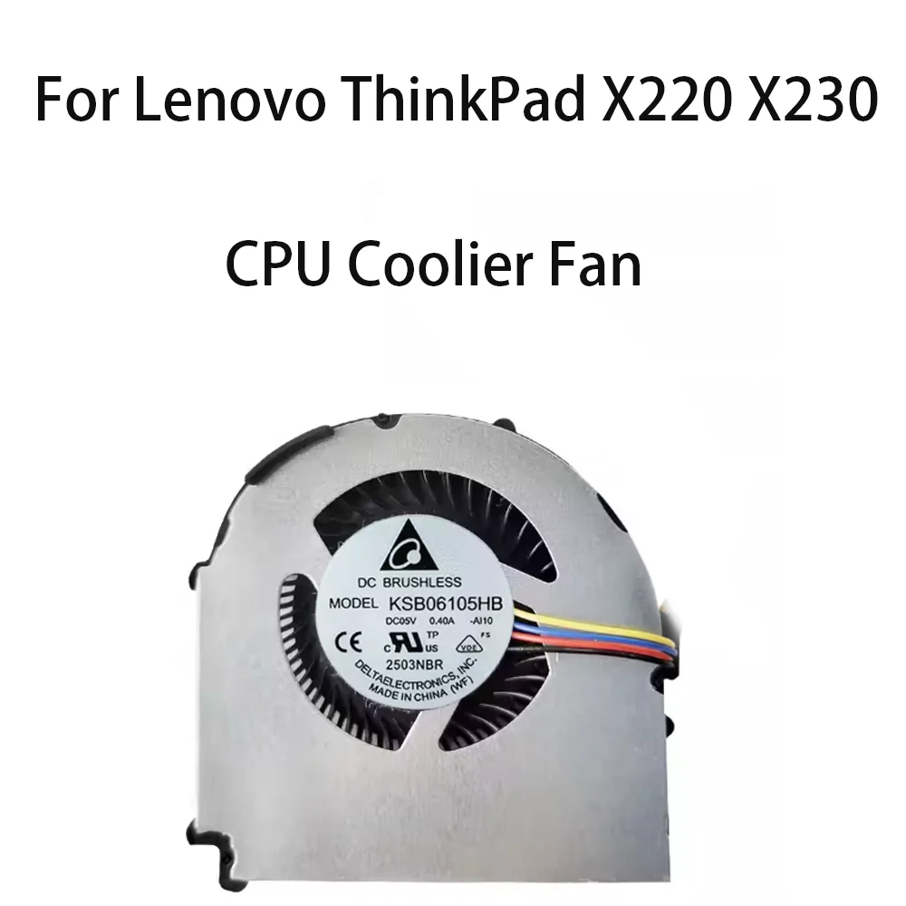 

Original Laptop CPU Cooling Fan For Lenovo ThinkPad X220 X220i X220T X230 X230i X230T FRU 04W0435