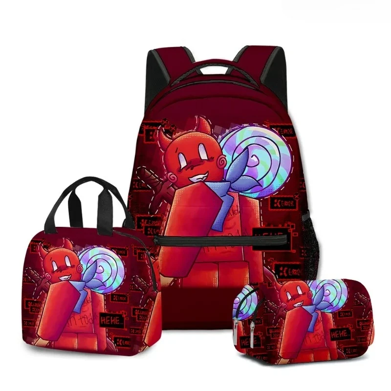 

Robloxs Forsaken Gubby Primary and Secondary School Students Schoolbag Backpack Lunch Bag Pencil Bag School Bag