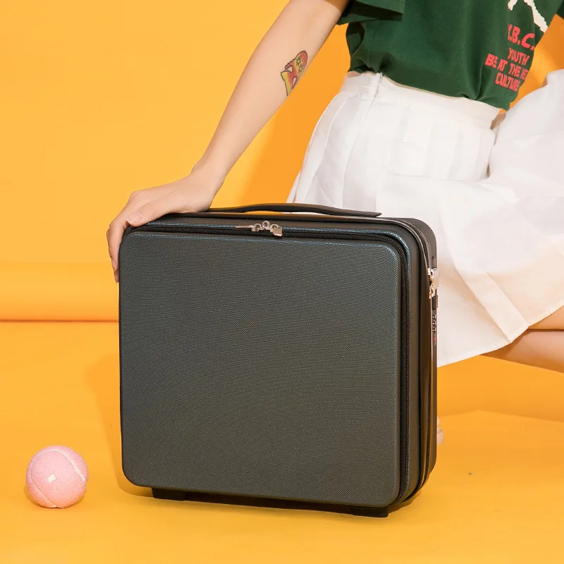 Mini 16 Inch Password Boarding Box Anti-theft Storage Box Front Open Lid Handbag Luggage Cosmetic Box Can Be Hung Large Box