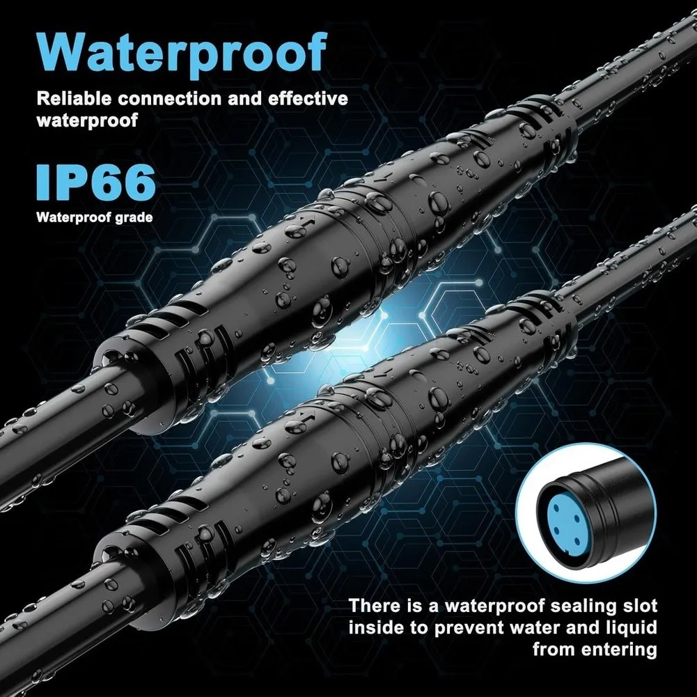 10 Pcs M8 Waterproof 2 Pin Connectors Easy Plug-and-Play For E-Bikes  Electric Bicycle Butt Joint Connector Wiring