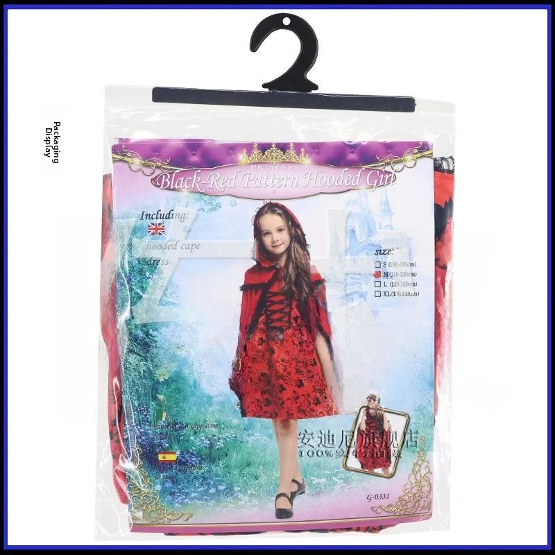 أزياء الهالوين التأثيرية للأطفال، ملابس ركوب الخيل الحمراء، ملابس أداء الأدوار G033، غطاء ركوب أحمر، أداء المسرح...