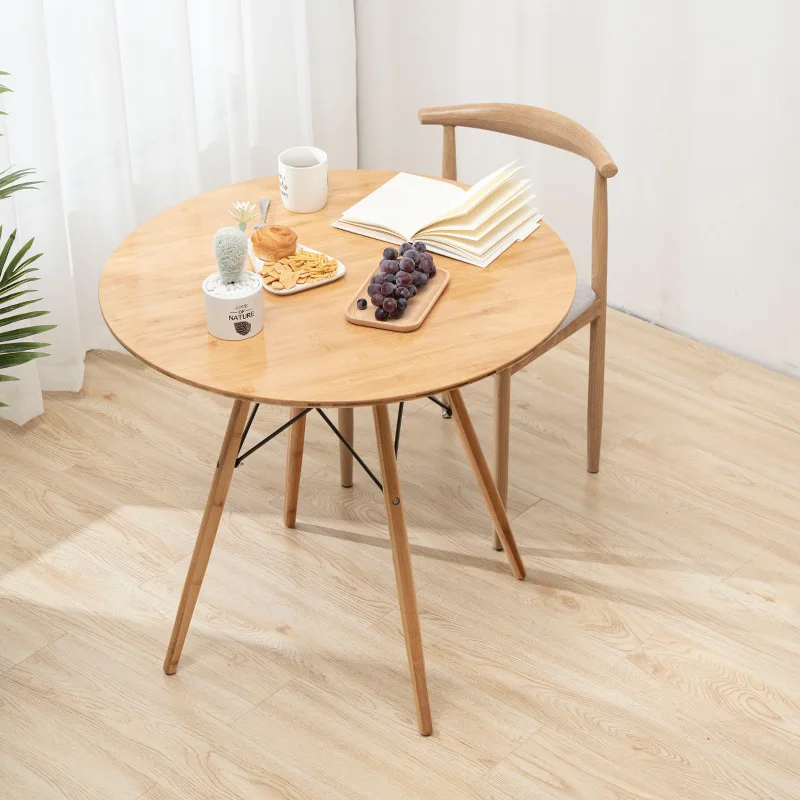 Dining table household small apartment round modern simple eating living room coffee minimalist casual