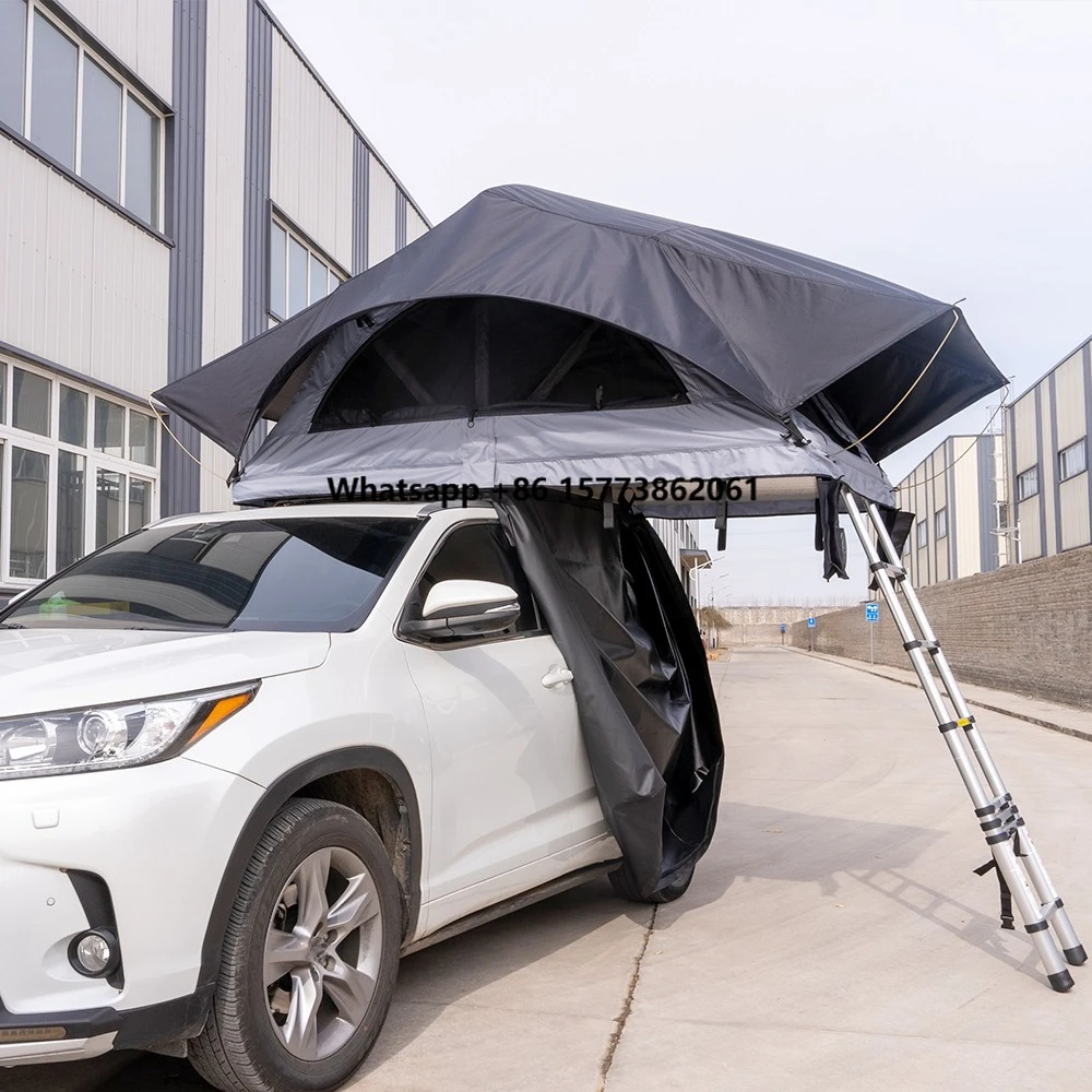 

Campers Foldable Outdoor Waterproof Camping Side Open 4 Person Car Rooftop Tent 4-5 Person