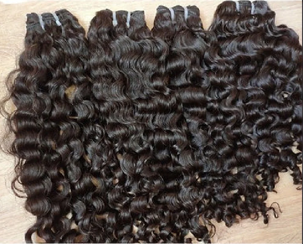 Cru solto encaracolado pacotes de cabelo humano indiano 12a grau cutícula alinhada ondulado extensões de cabelo humano trama grande espiral onda pacote de cabelo