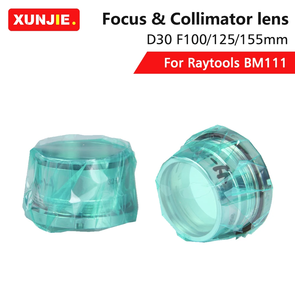 Xjcut เครื่องมือ raytools ของแท้ BM111 collimating และโฟกัสเลนส์ D30 120AG0700A F100/125/155มม. สำหรับ raytools BM111หัวตัดเลเซอร์