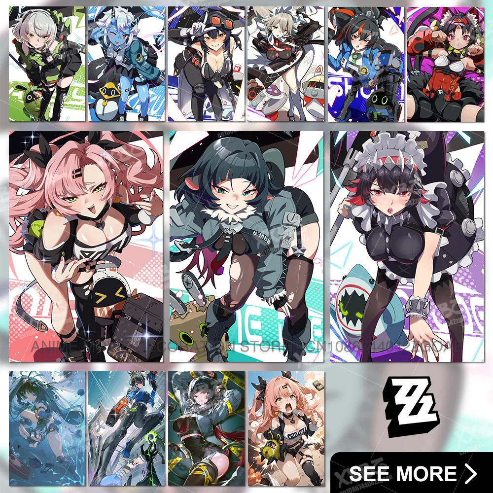 Zenless Zone Zero Home Decor Painting ARPG Game Canvas Poster Hoshimi Miyabi Wall Art Qingyi Picture Anime No Frame Wallpaper
