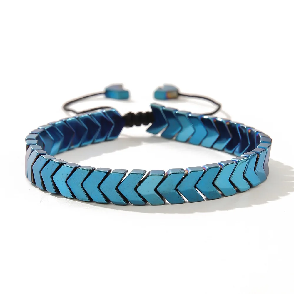 arrow bracelet Trendy Men's Bracelet Hematite Arrow Balance Bracelet Women's Casual Yoga Sports Bracelet