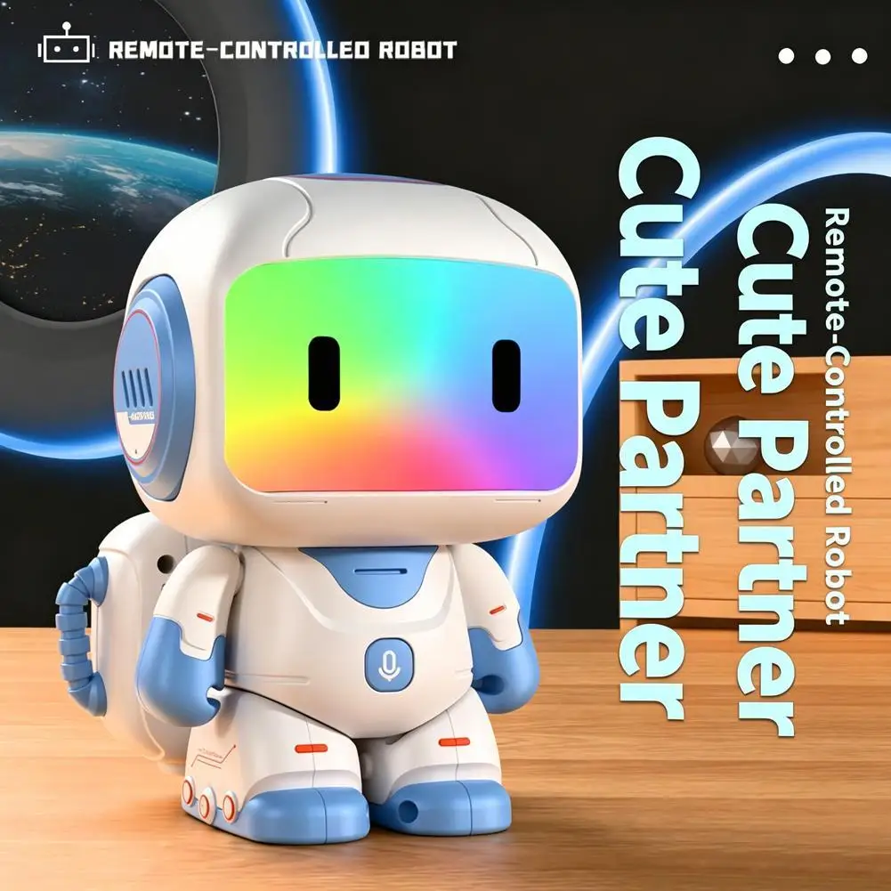 Smart Remote Control Robot Toy  Light Music Programmable Dancing Robot Educational Interactive Toy Gift for Boys Girls
