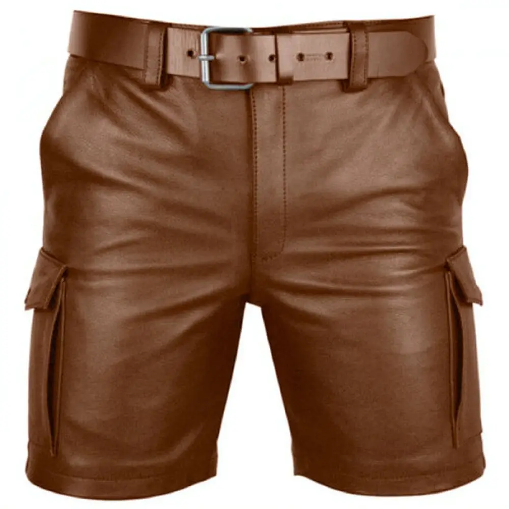 Mens Summer Shorts Vintage Casual Style Solid Color Straight Leg Mid Length Trousers Breathable Soft Daily Fashion Wear