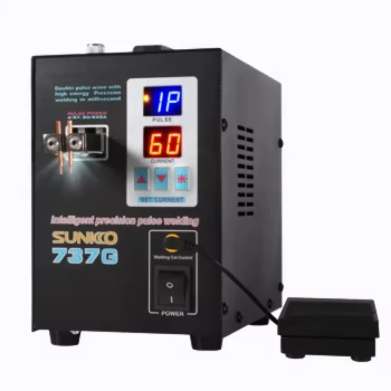 737G S737G Double Digital Double Pulse Small Battery Welding Machine English Panel Battery Spot Welder