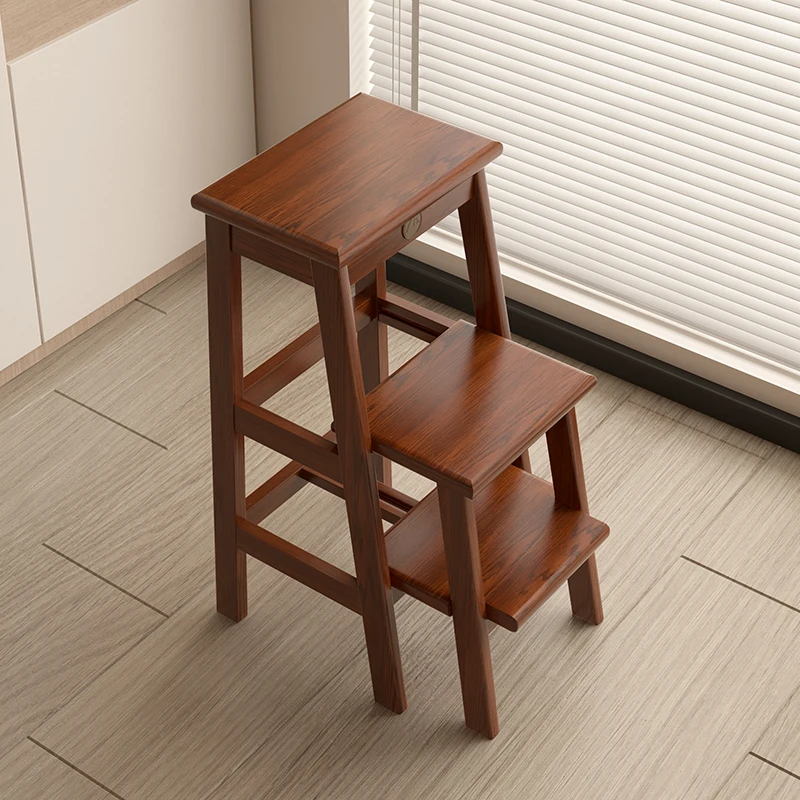 مقعد قابل للطي مقعد مرتفع كرسي ثنائي الغرض سلم