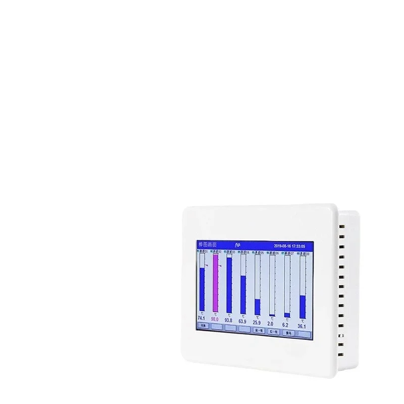 Touch screen paperless recorder multi-channel data collection temperature current voltage liquid level pressure monitoring