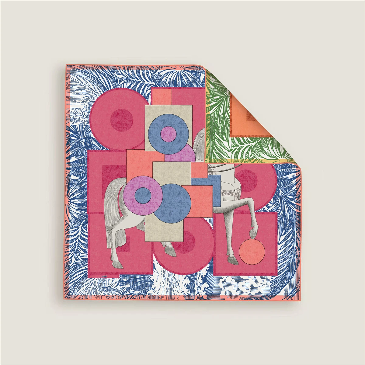 

AB односторонний шелковый шарф 53, женские свернутые саржевые банданы, роскошные дизайнерские аксессуары для волос и шеи, женский платок с принтом лошади