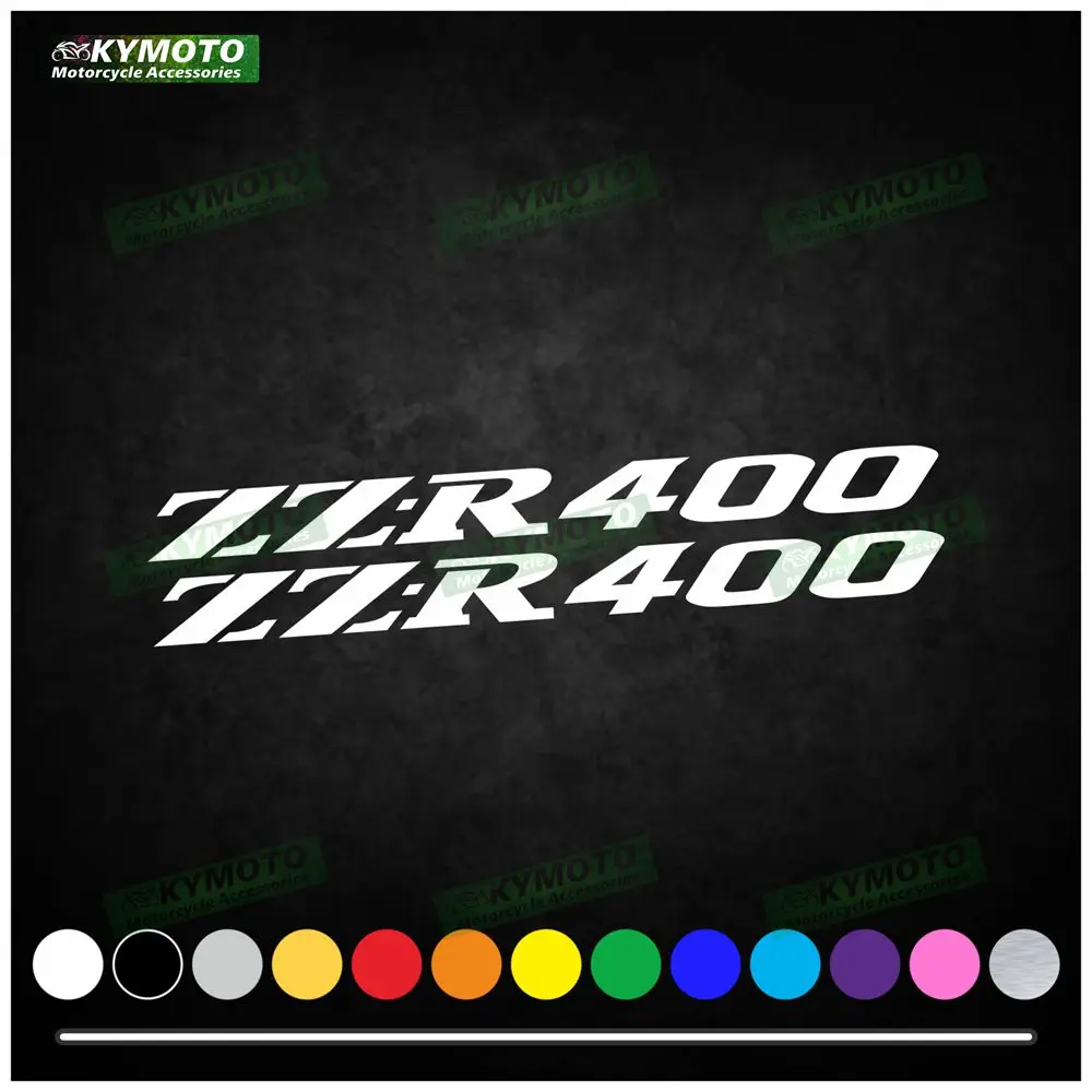 

For ZZ-R400 ZZR400 motorcycle accessories decals fairing decoration helmet fuel tank engine logo reflective waterproof sticker