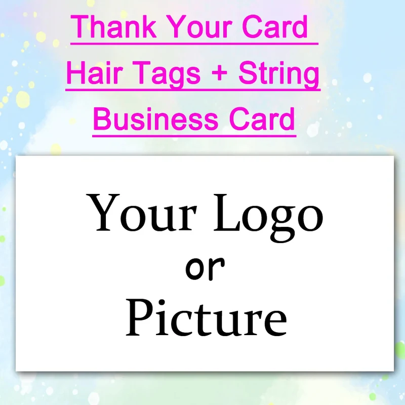 

Personalized Logo Thank You Card Business Cards Hair Tags Card Custom Logo Products For Hairstylist Business