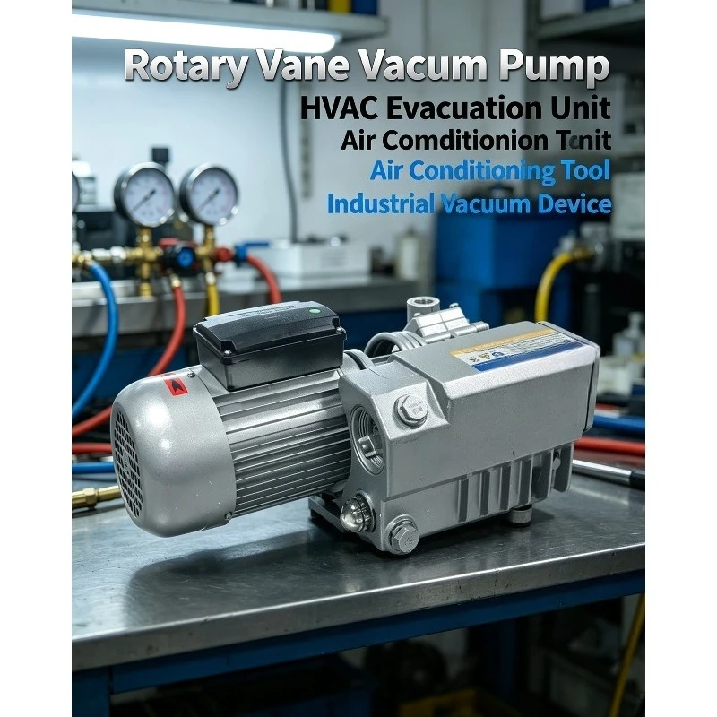 1Pc 220V 60HZ XD‑020 Rotary Vane Vacuum Pump, Suction Defoaming Vacuum Machine Motor For Vacuum Processing DIY Spare Accessory