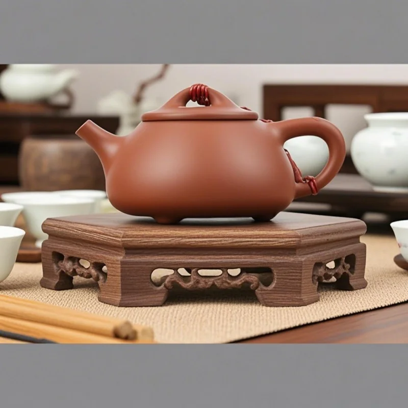 

Vintage Wooden Display Base Flower Pot Vase Plant Decoration Base Incense Burner Fish Tank Decoration Rack Ornament Base