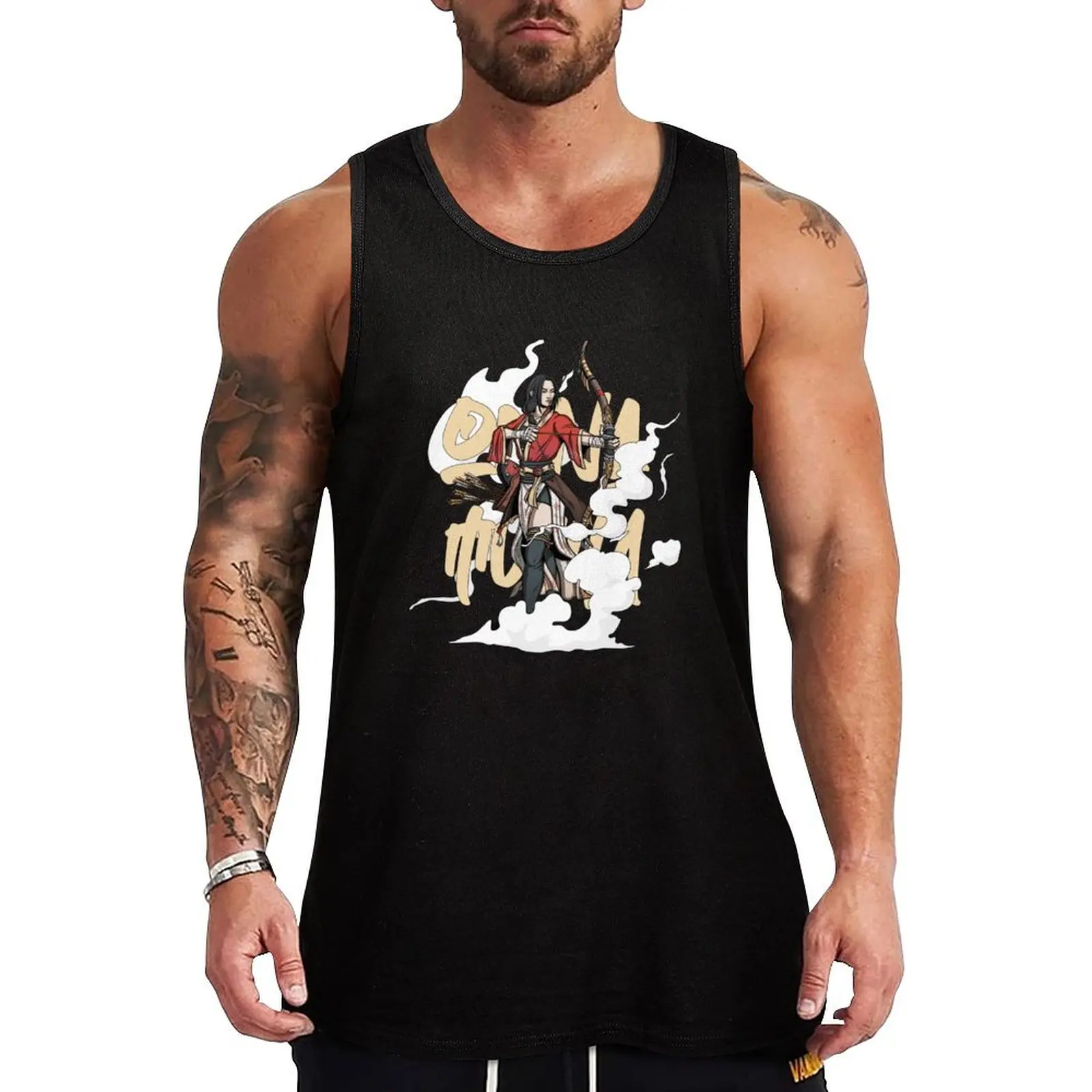 

Onna-Musha Archer Tank Top muscular man sports vest Men's clothing