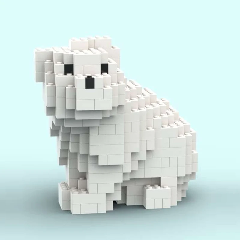 Creators Animal Series Model MOC Building Bricks Bear Sculpture Modular Technology Gifts Holiday Assemble Children Toys Suit - view 2