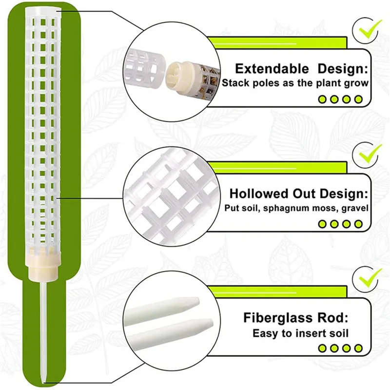 Sphagnum植物サポートスティック、トレリスフレーム、ウォーターモス列、鉢植え用植物クライミングポール