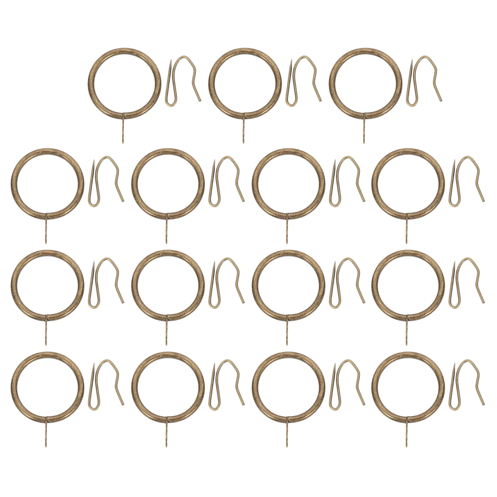 

40 Sets for Bedroom Bathroom Shower Rings With Hooks Household Curtain Rings Curtain Circles Circle Hardware