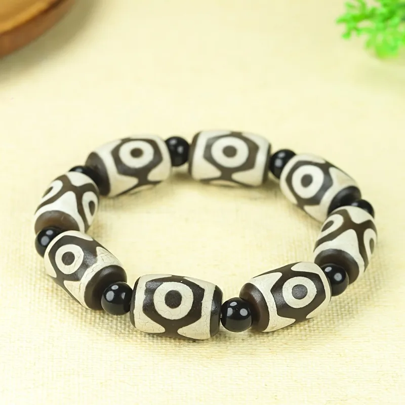 

Tibetan Dzi Bead Bracelet, Retro Natural Fashion Versatile Jewelry Bracelet