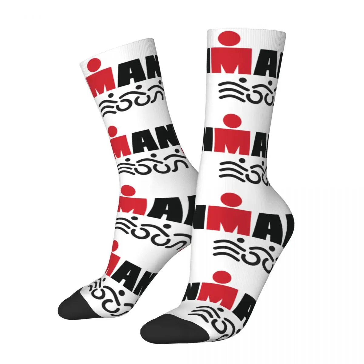 Triathlo-Calcetines estampados transpirables para hombre y mujer, medias con diseño temático, accesorios para todas las estaciones