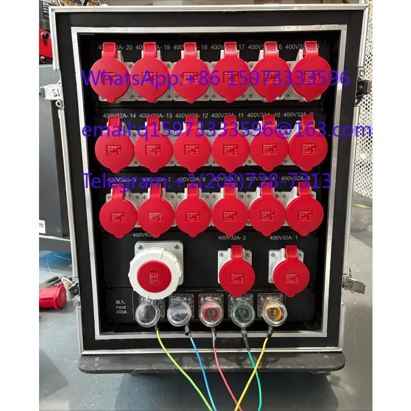 12-way 63A customizable power distribution boxFor stage, exhibition and engineering useWith leakage protection, control function
