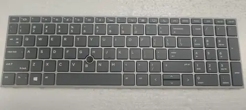 Imagen 1 del producto Nuevo para HP ZBOOK 15 G5 G6 ZBOOK 17 G5 G6 teclado estadounidense marco plateado retroiluminado con trackpoint