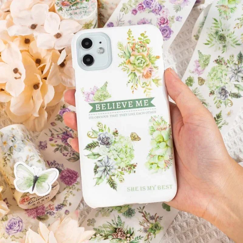 1 рулон книги печать поставки материал декоративная этикетка лента 2 м коллаж цветок цветные ленты наклейки Скрапбукинг 65 мм газет